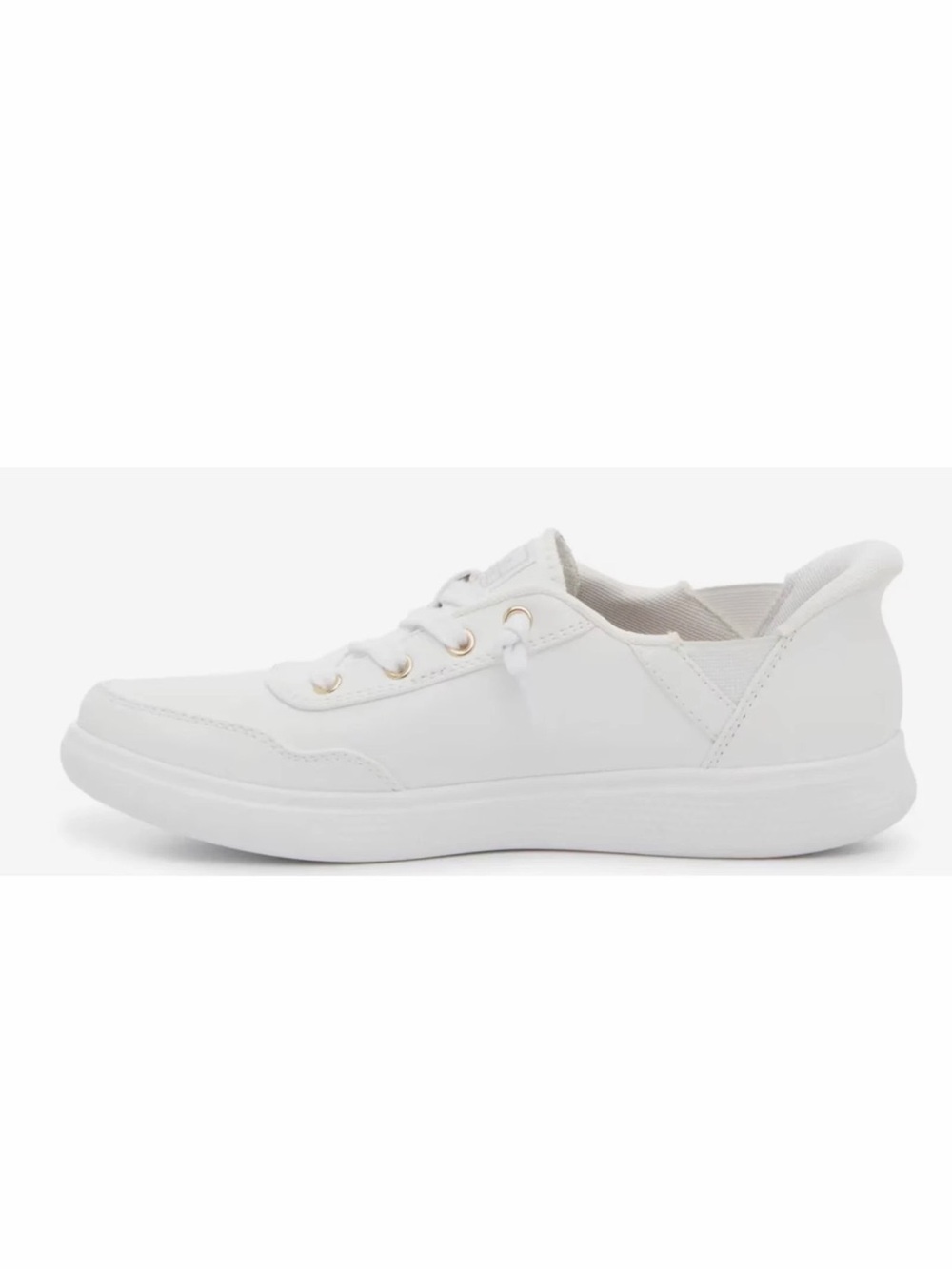 Skechers Women’s All-White Low-Top Lace-Up Sneaker - Picture 2 of 4